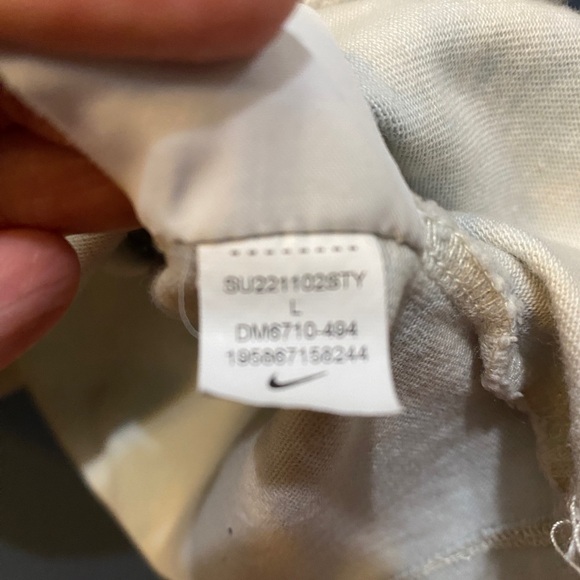 Nike tie dye boxy mock neck top blue L - Picture 8 of 10